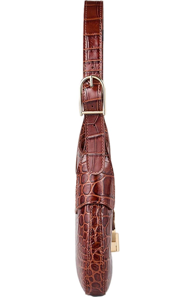 SANDRO Mock croc leather Janet bag, Alternate, color,