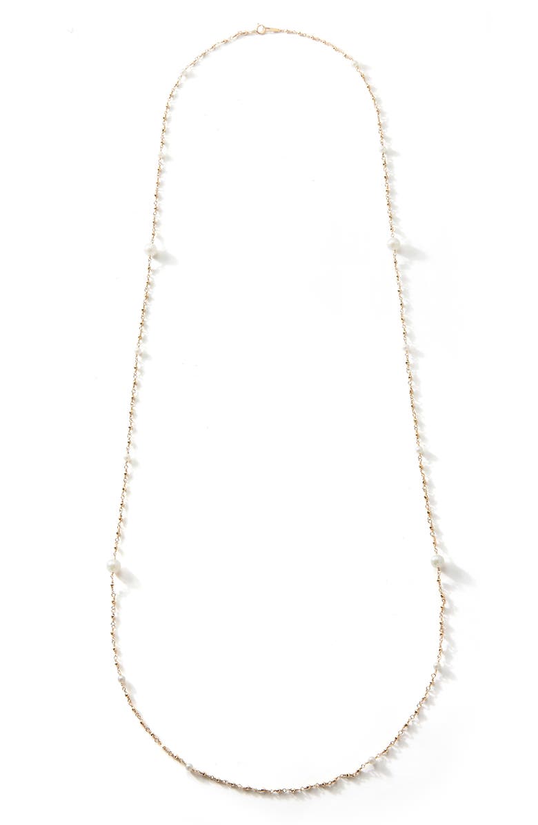 Mizuki Akoya Pearl Station Necklace, Main, color, 