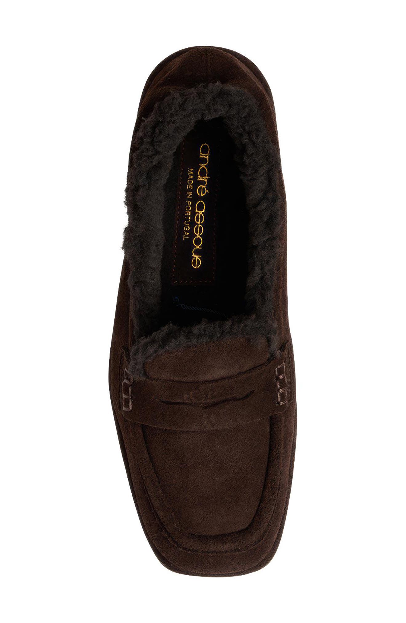 Phoebe Suede Loafer, Alternate, color, DARK BROWN SUEDE