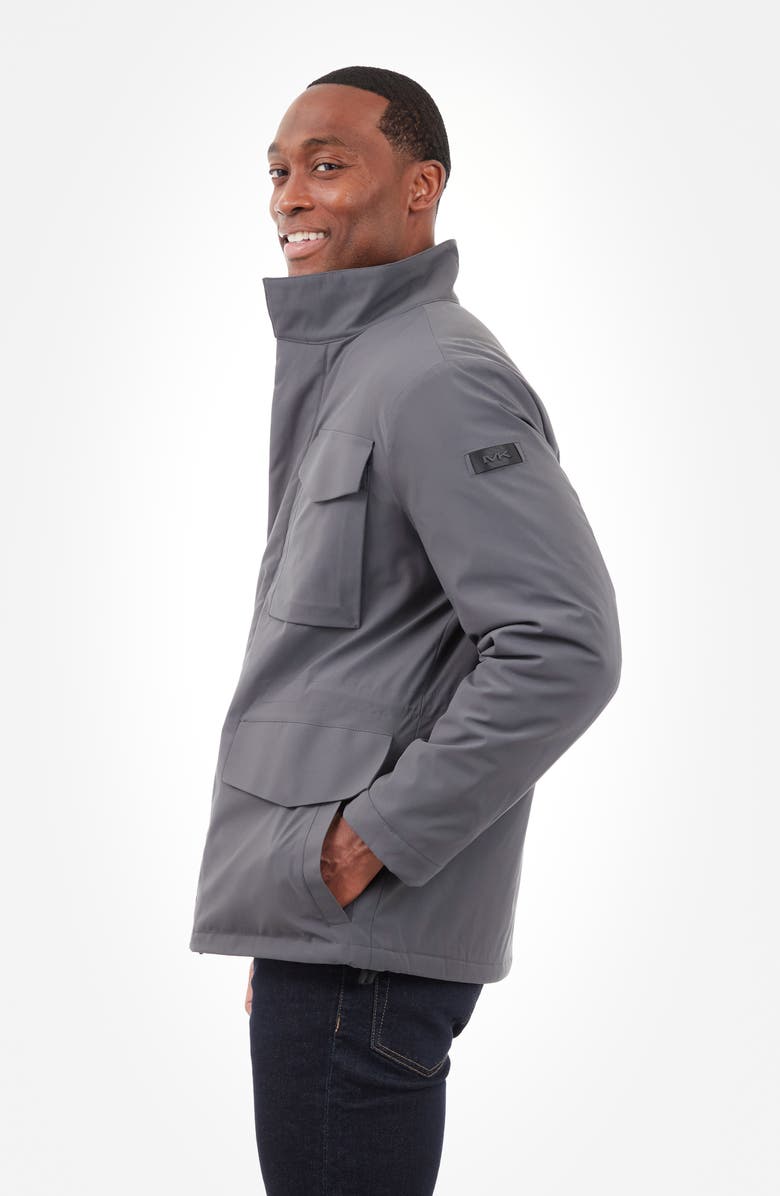 Michael Kors Charleton Water Resistant Jacket, Alternate, color, Charcoal