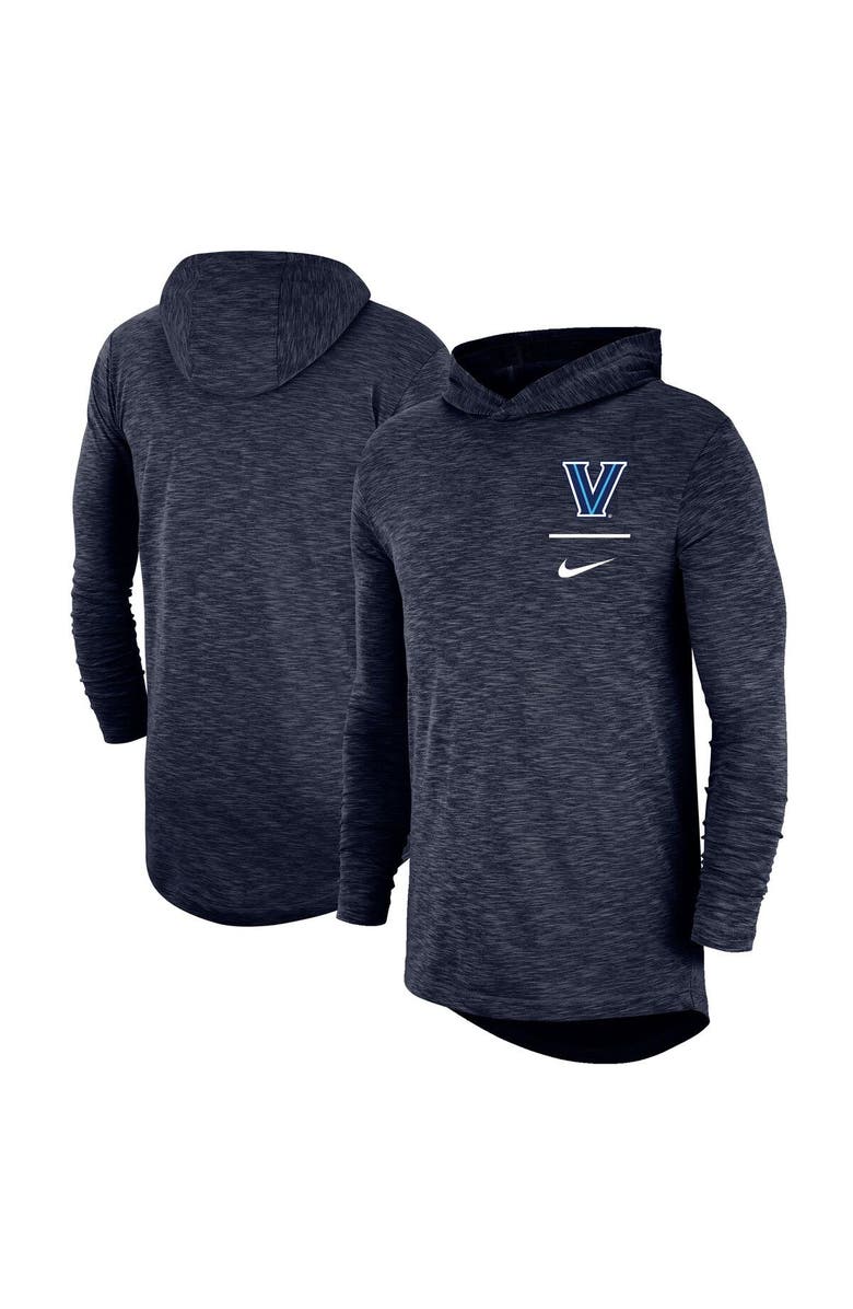 Nike Men's Nike Navy Villanova Wildcats Slub Performance Long Sleeve Hoodie T-Shirt, Main, color, 
