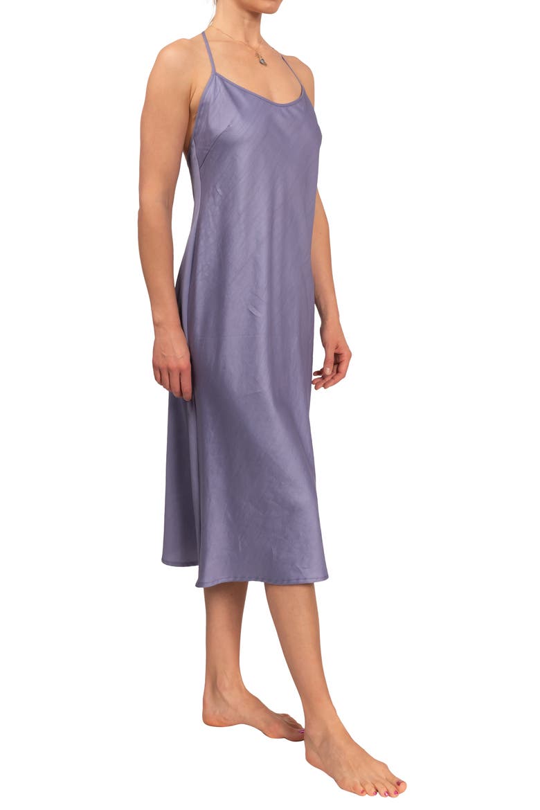 Sloan T-Back Midi Nightgown, Alternate, color, VIOLET