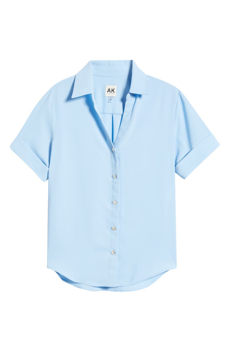 AK ANNE KLEIN Crepe Shirt, Alternate, color, 