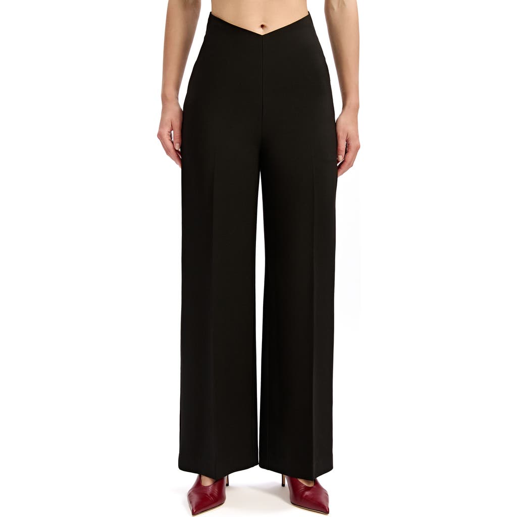 Bardot Polina 'v' Waist Pants In Black
