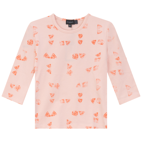 Faded Art Long Sleeve Crew Neck Top (Little Kid & Big Kid)
