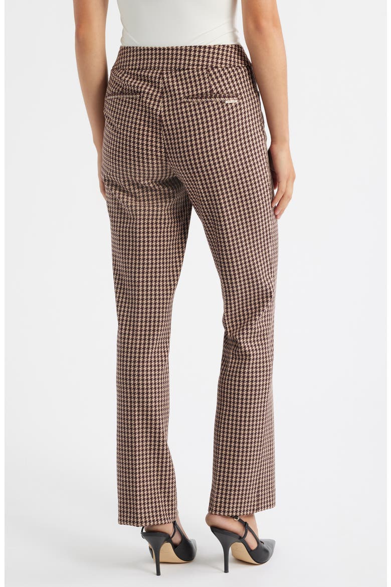Houndstooth Boot Leg Pants, Alternate, color, LIGHT COFFEE MULTI
