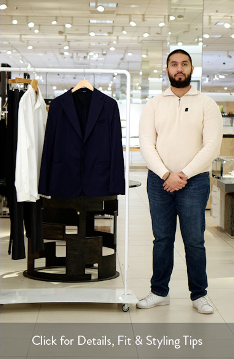 Samuel Solid Stretch Wool Sport Coat, sales video thumbnail