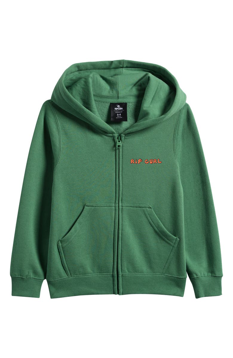 Rip Curl Kids' Cosmic Surfing Zip Hoodie, Main, color, Grass Green