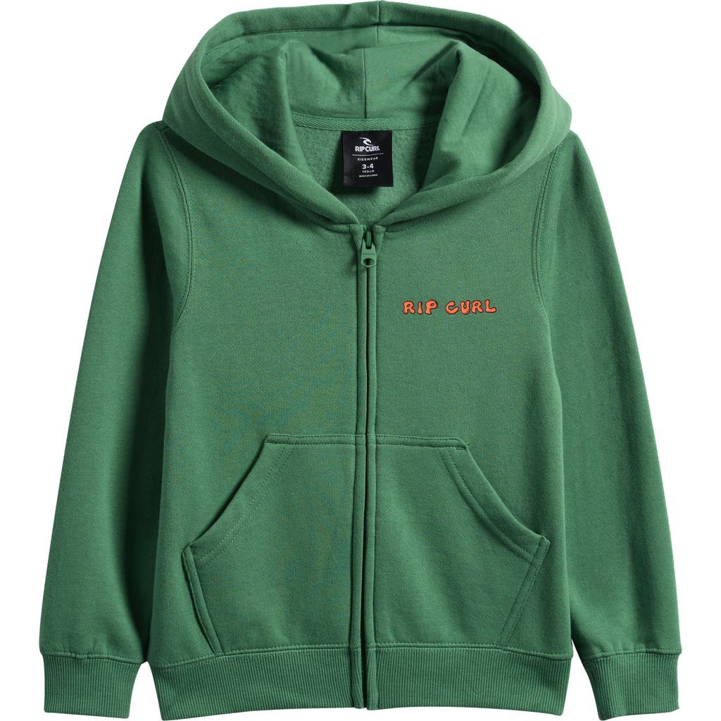 Rip Curl Kids' Cosmic Surfing Zip Hoodie In Green