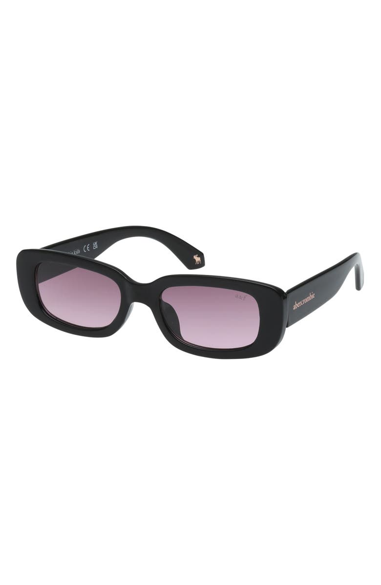 abercrombie kids Kids' Gradient Rectangular Sunglasses, Alternate, color, Shiny Black / Gradient