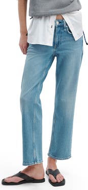 rag & bone Harlow Low Rise Ankle Straight Leg Jeans