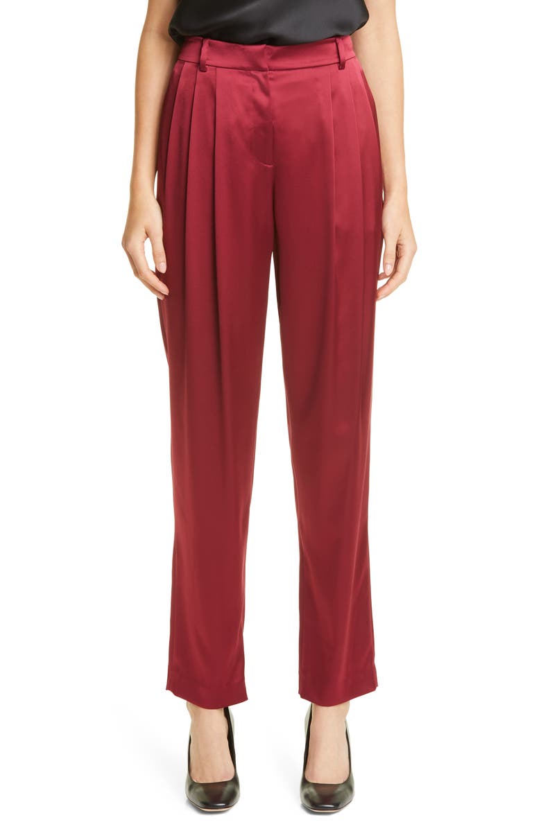 Lafayette 148 New York Vestry Reverie Satin Pants, Main, color,