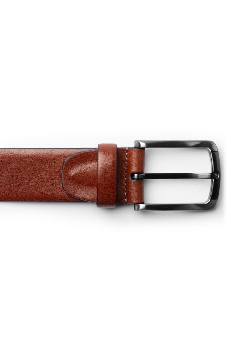 Bosca Napoli Leather Belt, Alternate, color, Dark Brown
