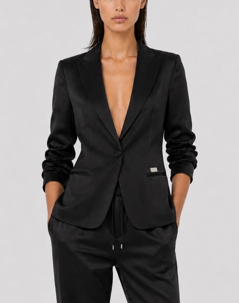 Cady Cargo Fit Blazer Women