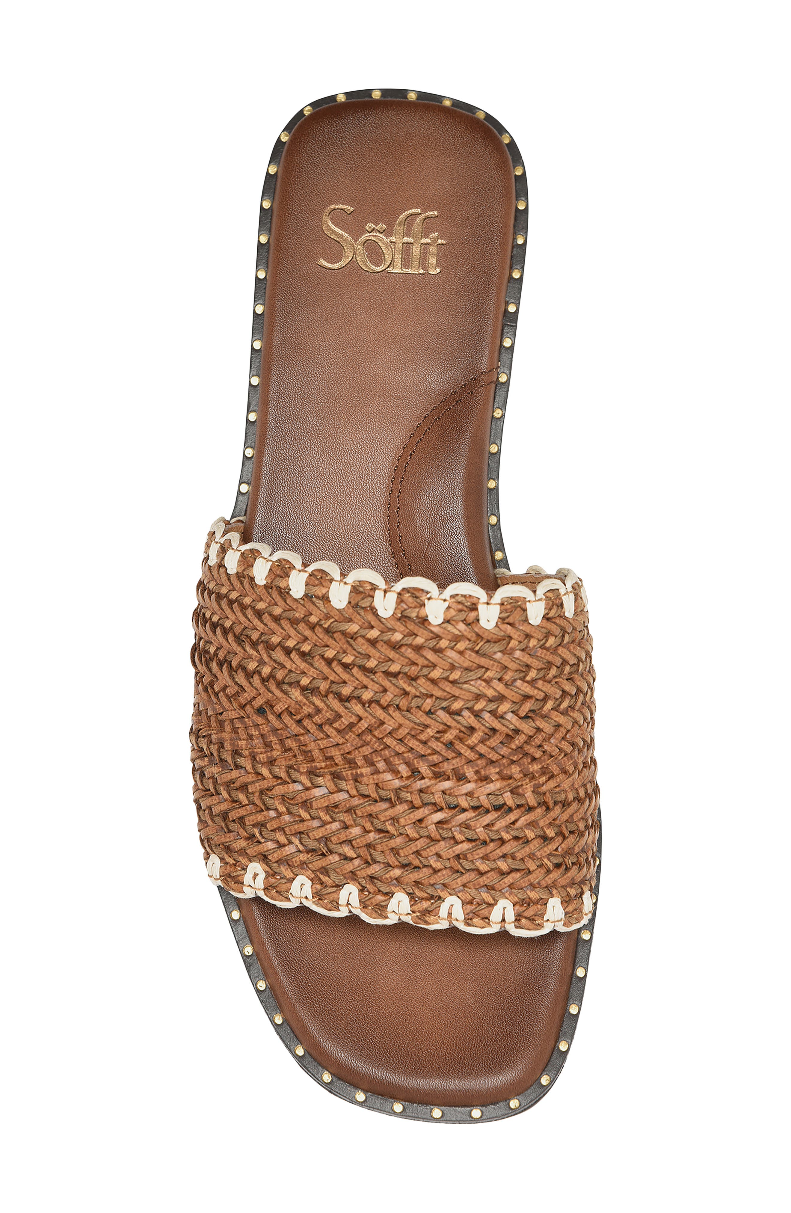 Söfft Elsa Slide Sandal, Alternate, color, Brown