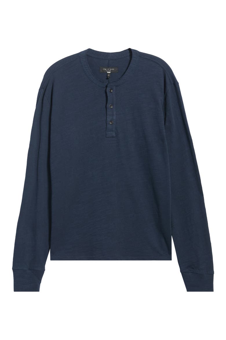Classic Slim Fit Henley, Alternate, color, SALUTE