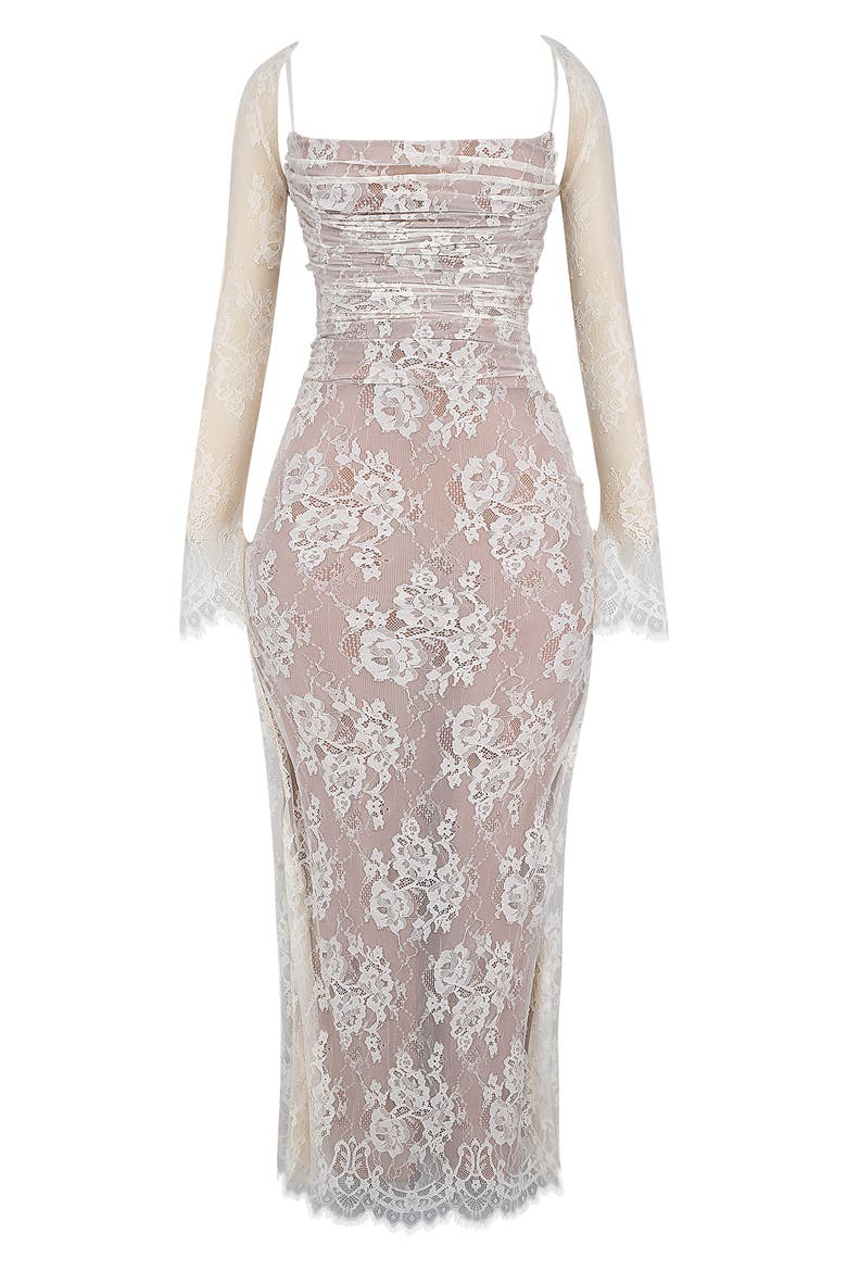 Artemis Long Sleeve Lace Maxi Dress, Alternate, color, VINTAGE CREAM