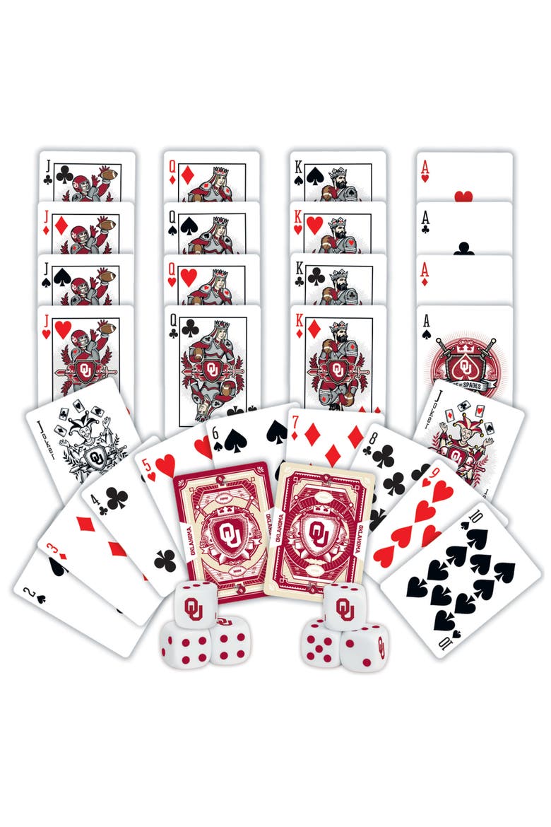 Oklahoma Sooners Playing Cards & Dice, Alternate, color, Multicolor