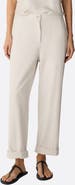 Eileen Fisher Organic Cotton Straight Ankle Pants