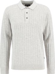 Barbour Smeaton Wool Blend Long Sleeve Polo