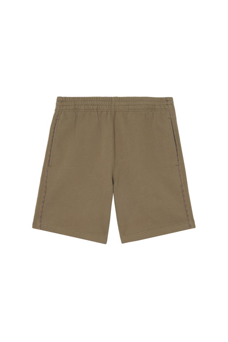 Check Piping Cotton Shorts, Alternate, color, Finch brown