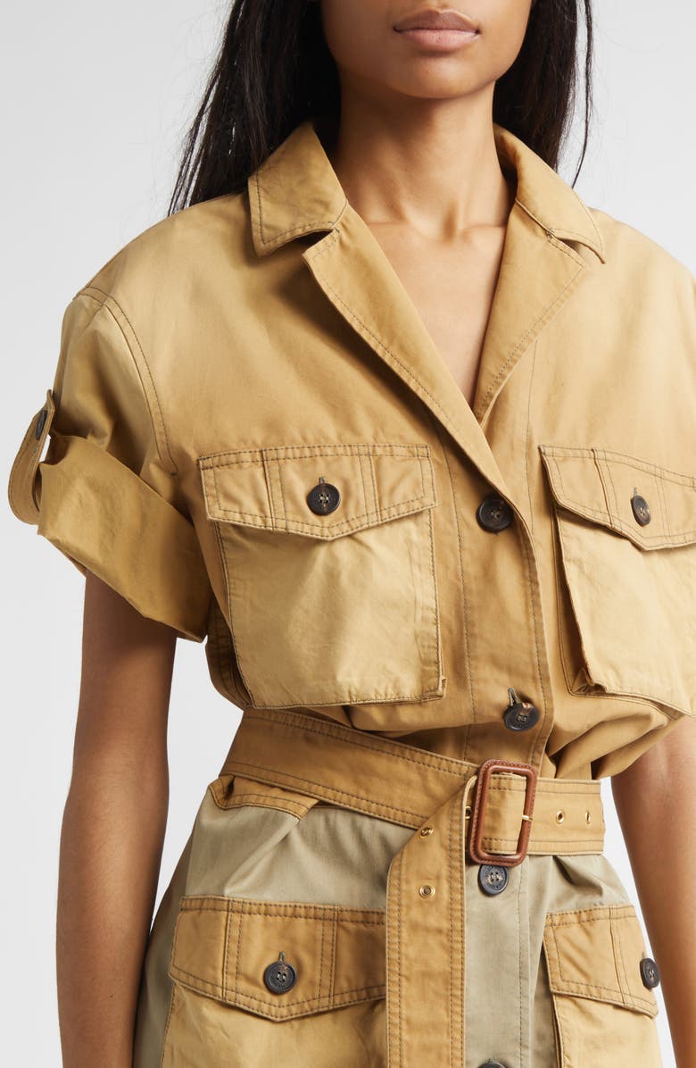 Golden Goose Journey Pamela Saharian Cotton Mini Shirtdress, Alternate, color, 