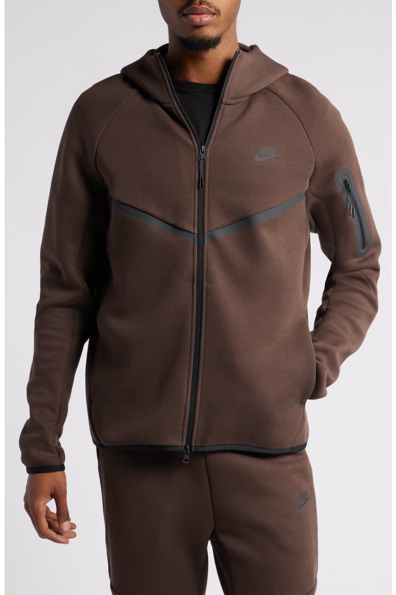 Tech Windrunner Zip Hoodie, Alternate, color, BAROQUE BROWN/ BLACK