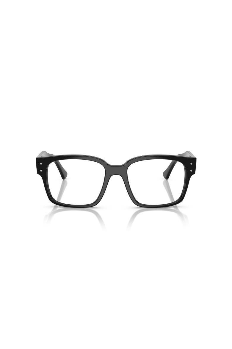 53mm Square optical glasses, Alternate, color, Black