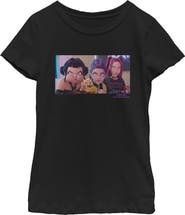 KPop Demon Hunters Girl's KPop Demon Hunters Angry Trio Scene Graphic T-Shirt