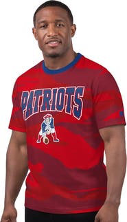 STARTER Men's Starter Red New England Patriots Thursday Night Gridiron Classics Vintage Logo T-Shirt