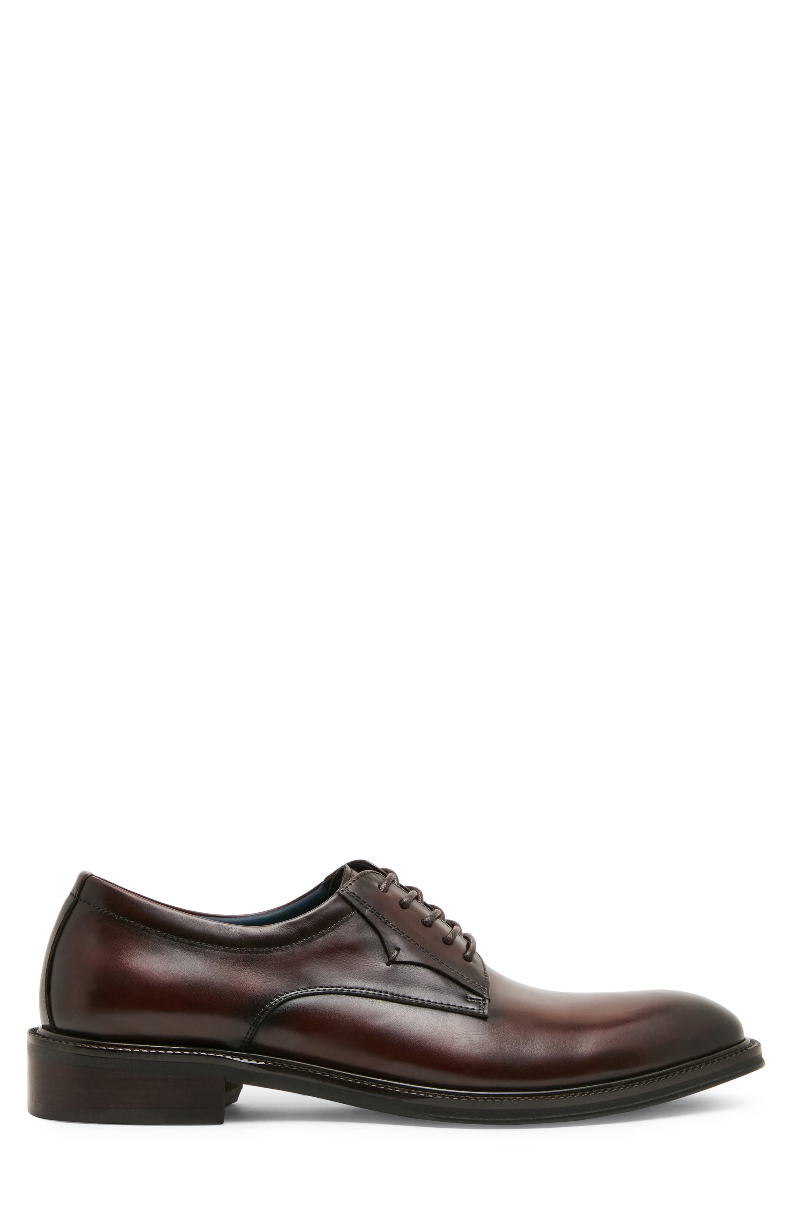 Buckner Leather Plain Toe Derby, Alternate, color, BROWN