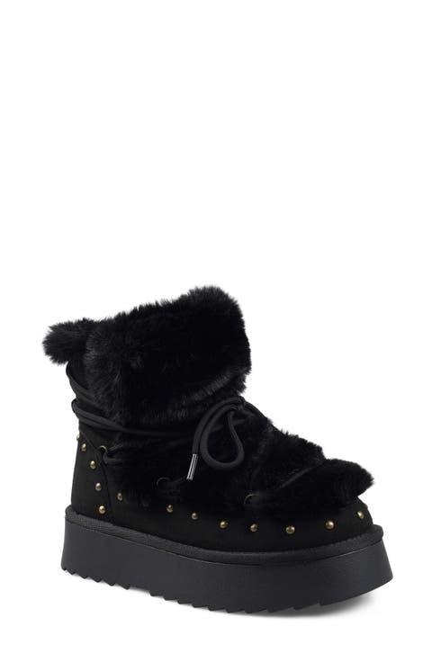 Faux Fur Trim Boot