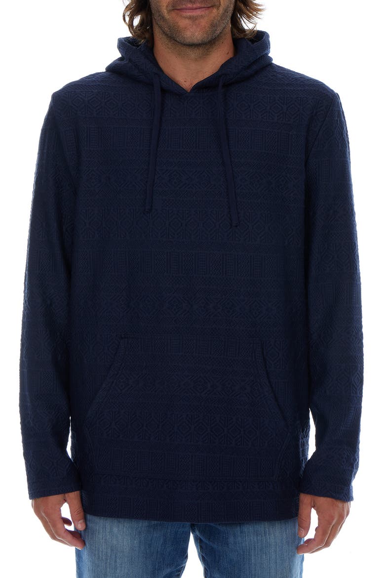 Textured Hoodie, Main, color, NAVY