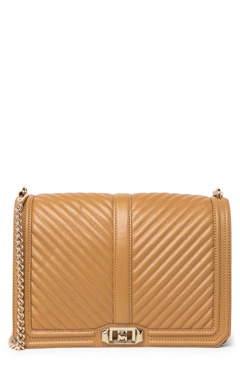 Chevron Quilted Leather Jumbo Love Crossbody