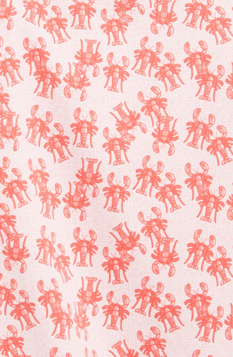 Johnston & Murphy XC4 Non-Iron Lobster Short Sleeve Button-Up Shirt, Alternate, color,