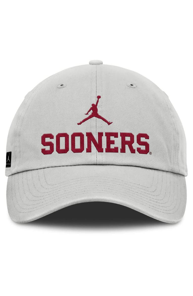 Jordan Brand Men's Jordan Brand Gray Oklahoma Sooners 2025 On-Field Gameday Club Adjustable Hat, Alternate, color, 