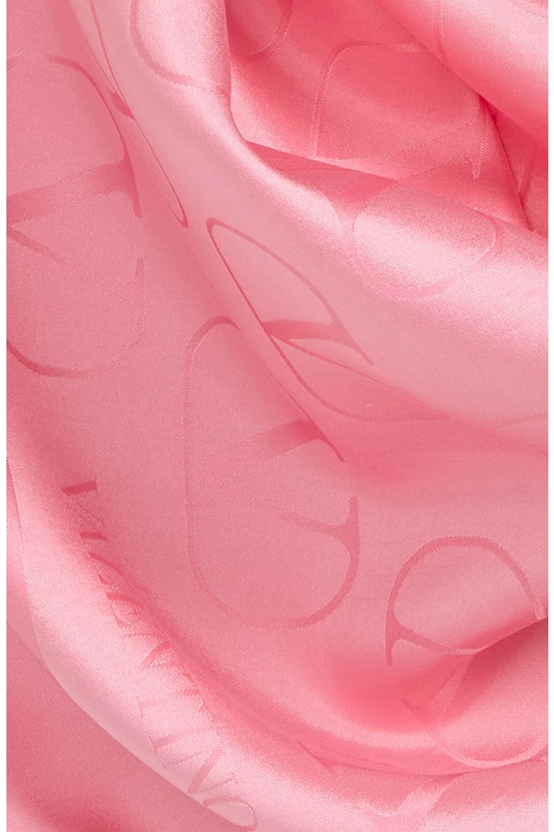 VLOGO Square Silk Scarf, Alternate, color, 03W BRIGHT PINK