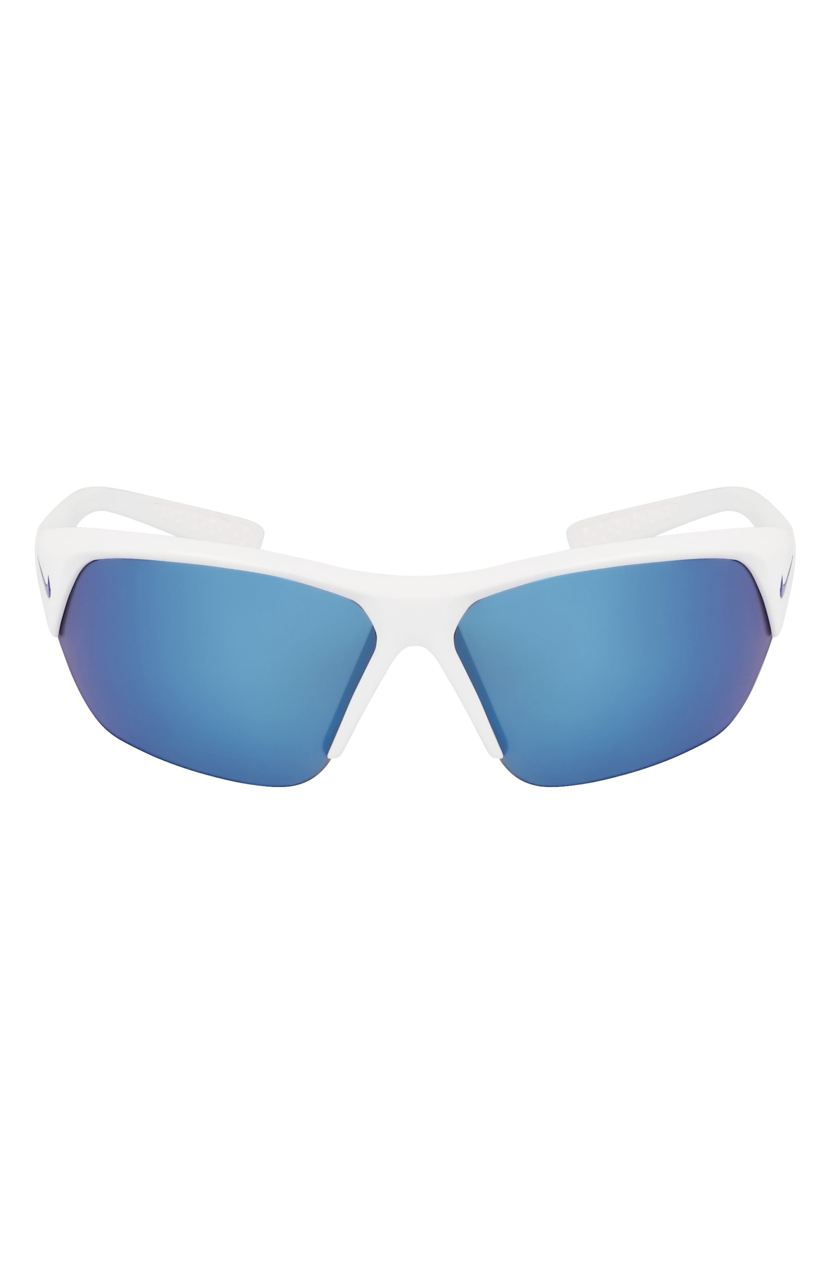 selected WHITE/GREY W/BLUE MIRROR