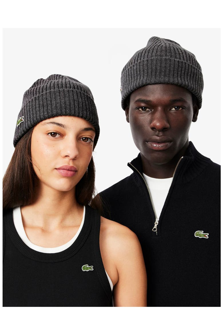 Wool Cuff Beanie, Alternate, color, PITCH CHINE