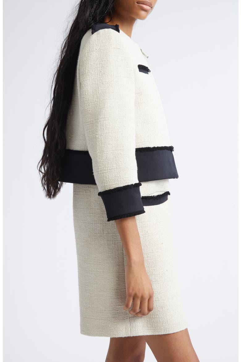 Pagai Tweed Zip Jacket, Alternate, color, BEIGE
