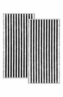 2-Pack Stripe Oversize Beach Towels