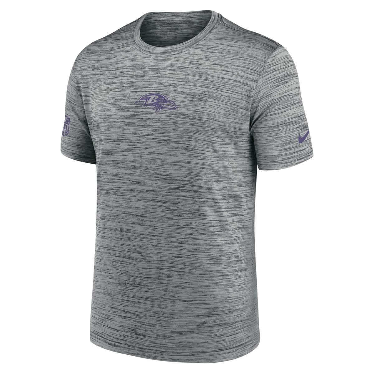 Men's Nike Gray Baltimore Ravens Sideline Velocity Performance T-Shirt - image 2