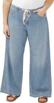 Silver Jeans Co. Beach Wide Leg Drawstring Jeans
