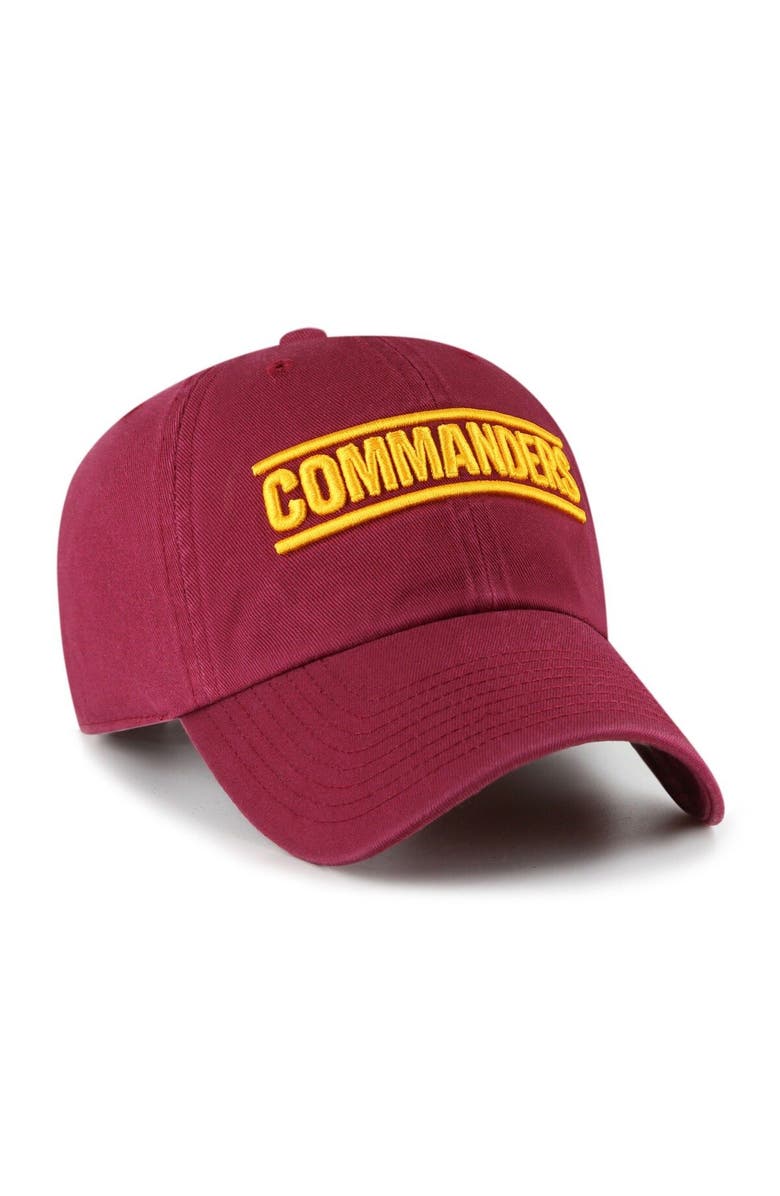 '47 Men's '47 Burgundy Washington Commanders Script Clean Up Adjustable Hat, Alternate, color, 