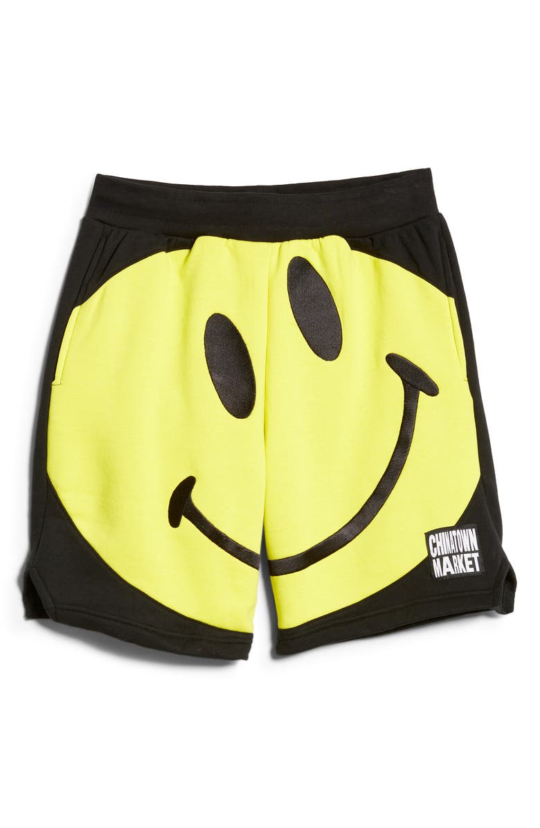 MARKET Chinatown Market Men's Big Smiley Sweat Shorts, Alternate, color, 