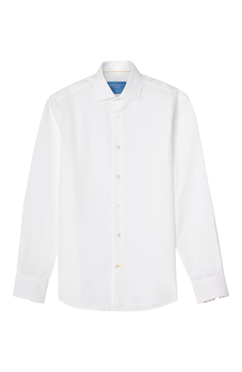 Robert Talbott Reynolds Novelty Cuff Poplin Contemporary Fit Shirt, Alternate, color,