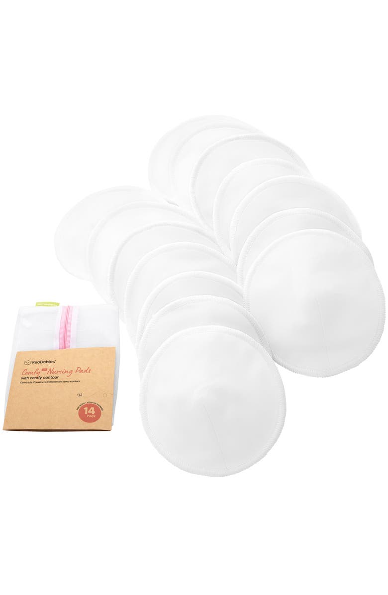 KeaBabies 14-Pack Comfy Lite Nursing Pads, Main, color,