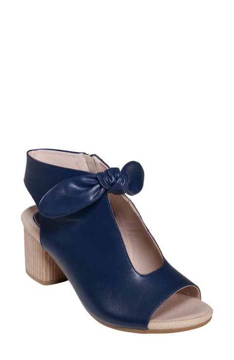 Kimora Bow Block Heel Bootie (Women)