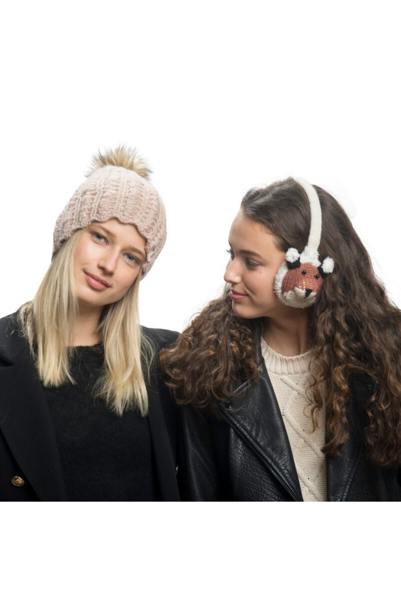 Fox Earmuffs, Alternate, color, White