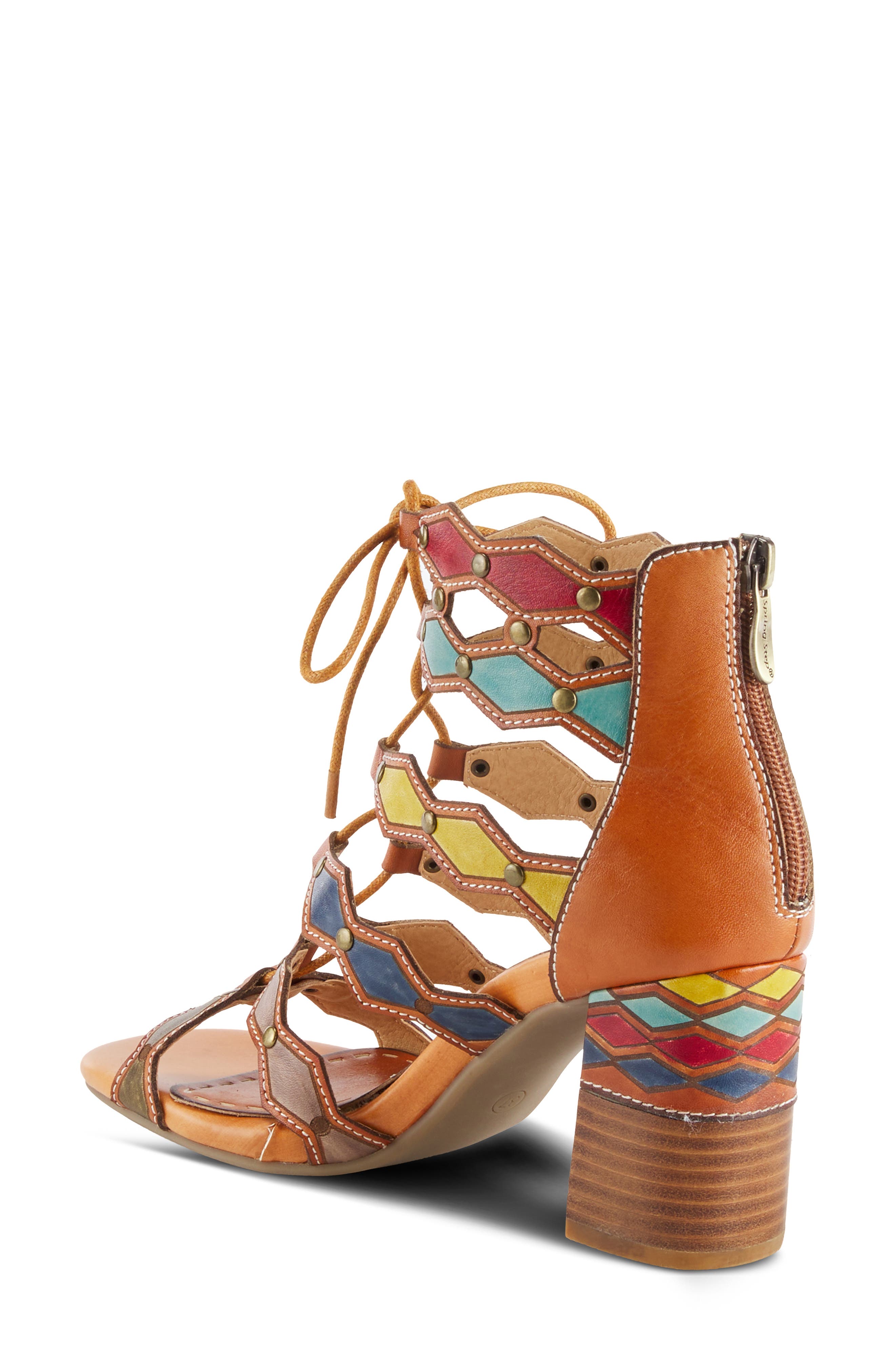 L'Artiste by Spring Step Artdeco Strappy Sandal, Alternate, color, 